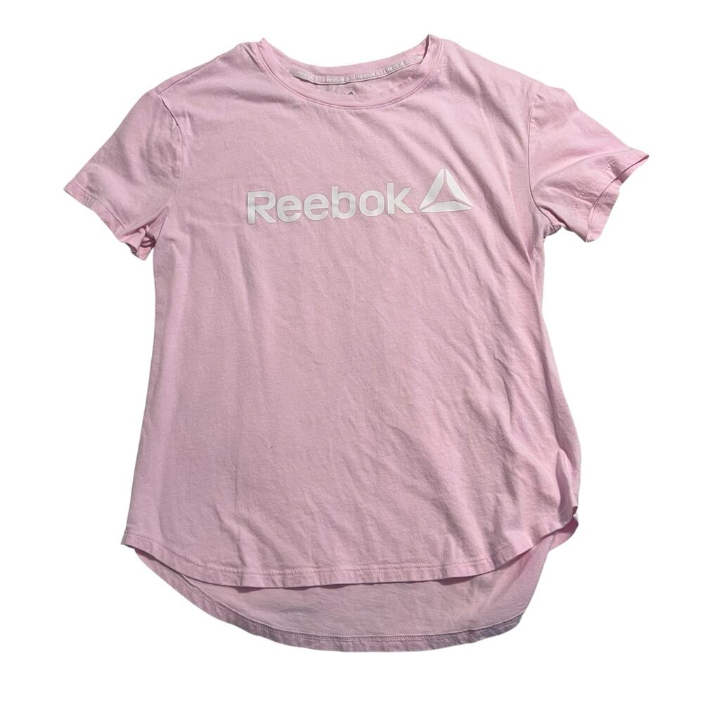 REEBOK Baby Pink Short Sleeve T-Shirt Size XS